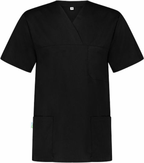 B-Well Angel Unisex Ιατρική Μπλούζα Μαύρη