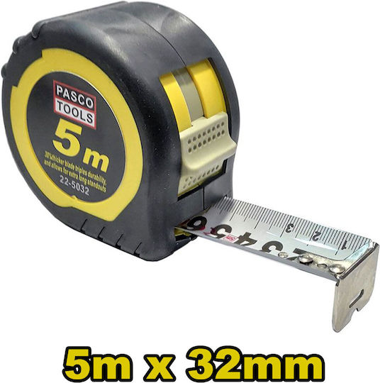 Pasco Tape Measure with Auto-Rewind 32mm x 5m