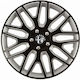 Versaco Σετ Τάσια Αυτοκινήτου Dakar Nc με Σήμα Alfa Romeo 4τμχ 14" Μαύρο/Μαύρο