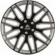 Versaco Car Hubcap Set Dakar Nc with Citroen Emblem 15" 4pcs Black