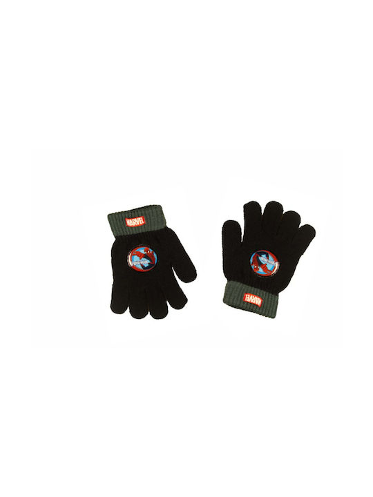 Stamion Knitted Kids Gloves Black