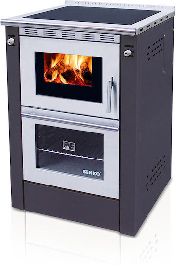 Senko Metallic Wood Burning Stove Gray