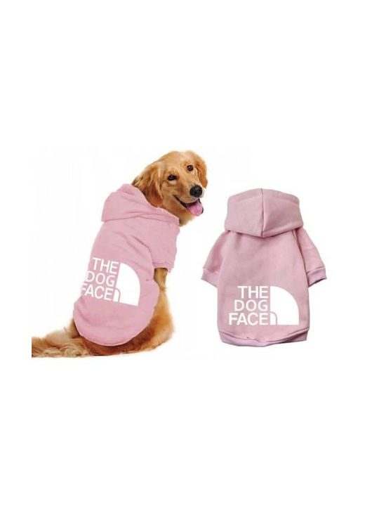 Face Dog Sweatshirt In Pink Colour