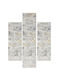 Decostar Gen Des-s 1782-111 Σετ Μοντέρνα Χαλιά Κρεβατοκάμαρας Γκρι DE172173 3τμχ