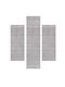 Decostar Dolce-s 71181-060 Σετ Μοντέρνα Χαλιά Κρεβατοκάμαρας Γκρι 71181-060 3τμχ