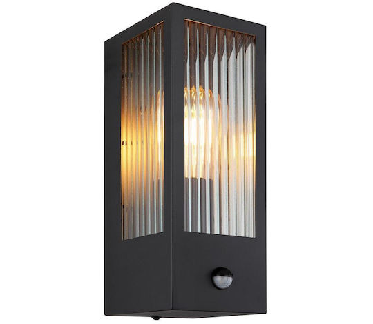 Globo Lighting Wall-Mounted Outdoor Lantern E27 IP44 12x32εκ.