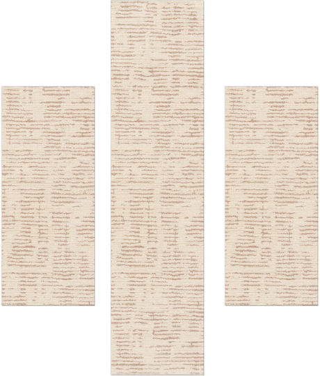 Decostar Loom-s 50745-654 Modern Bedroom Rugs Set Beige DE172260 3pcs
