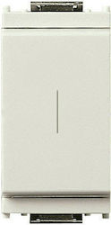 Elettrocanali Wall Push Button Switch White ECL4021