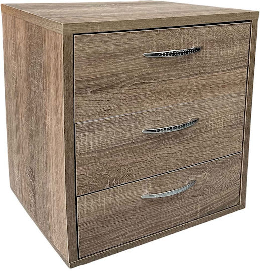 Wooden Brown Bedside Table 40x39x53cm 6764-1 Wooden Brown Bedside Table 40x39x53cm 6764-1