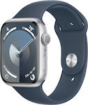 Apple Watch Series 9 45mm mit Pulsmesser (Silve...