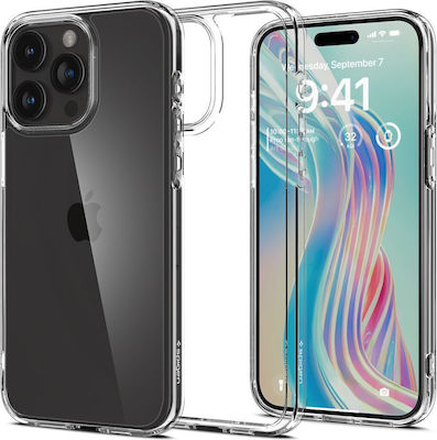 Spigen Ultra Hybrid Back Cover Σιλικόνης / Πλαστικό Crystal Clear (iPhone 15 Pro Max)