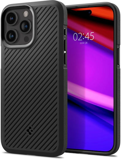 Spigen Core Armor Umschlag Rückseite Silikon Matte Black (iPhone 15 Pro)