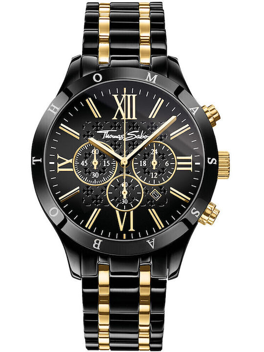 Thomas Sabo Rebel Ρολόι Μπαταρίας με Μεταλλικό Μπρασελέ