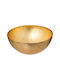 Atmosphera Athena Servierschale Rund Glas Gold mit Durchmesser 14.8cm