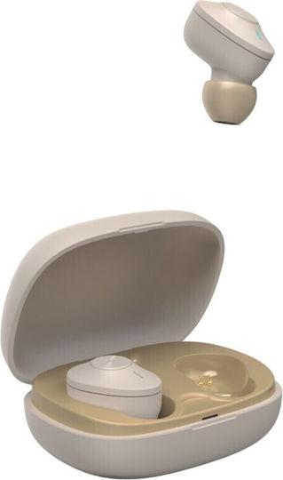 HAMA Freedom Buddy In-ear Bluetooth Handsfree Ακουστικά με Θήκη Φόρτισης Μπεζ
