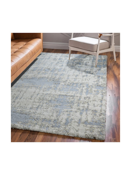 Saray Home Moroccan Thom Abstract Teppich Rechteckig Zottelig Blue