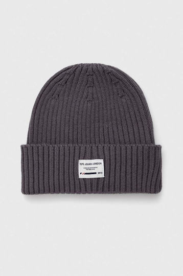 Griffin Thunder Beanie Beanie Knitted in Gray color