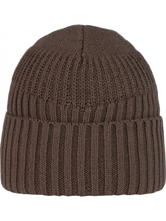 Knitted Fleece Beanie Cap Brown .10.00