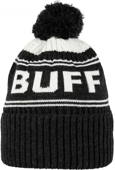 Beanie Unisex Σκούφος Πλεκτός σε Μαύρο χρώμα