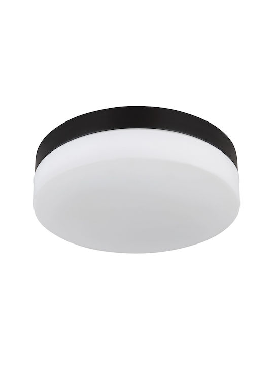 Globo Lighting Ceiling Mount Light Bathroom 24cm Black with Socket E27