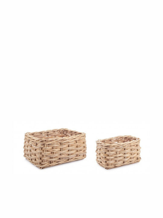 Wicker Decorative Basket Bizzotto