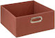 Atmosphera Stoff Box für Geschenke Orange 31x15x31cm.