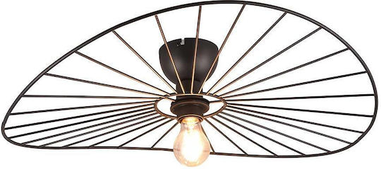 Trio Lighting Μονό Σποτ με Ντουί E27 σε Μαύρο Χρώμα