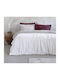 Nima Duvet Cover Single 160x220cm Velure Cream