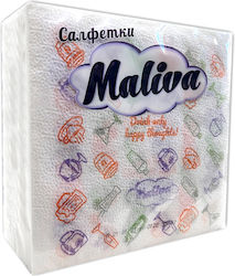 Zebra Napkin 1-Ply White 33x33cm