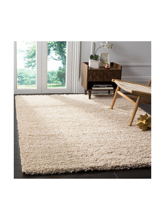 Saray Home Χαλί Ορθογώνιο Shaggy Μπεζ 200x290cm