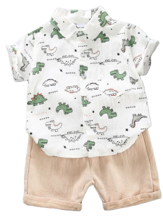 Kids' Set with Shorts Summer 2pcs White