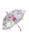 Peppa Pig Kinder Regenschirm Gebogener Handgriff Rosa