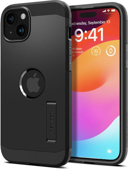 Spigen Tough Armor MagFit Back Cover Πλαστικό / Σιλικόνης 0.3mm Μαύρο (iPhone 15)