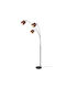 Trio Lighting Davos Φωτιστικό Δαπέδου Υ185xΜ12εκ. με Ντουί για Λαμπτήρα E14 Μαύρο