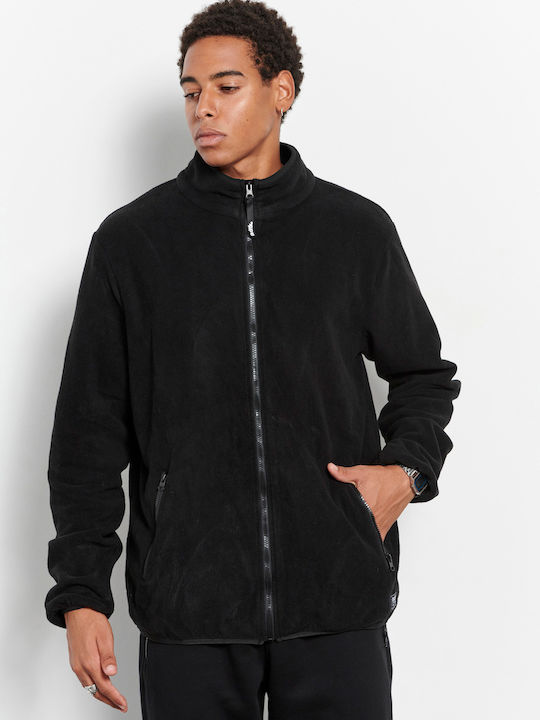 Herren Fleecejacke Schwarz