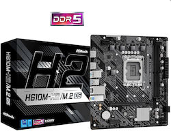 ASRock H610M-H2/M.2 D5 Motherboard Micro ATX with Intel 1700 Socket