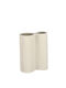 Bizzotto Decorative Vase Vivy Ecru 12x6x16cm