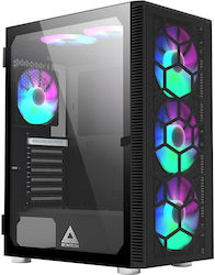 Montech X3 Glass Gaming Midi Tower Computer Case with Window Panel and RGB Lighting Black