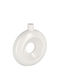 Bizzotto Decorative Vase Elsy White 18x5.8x20cm