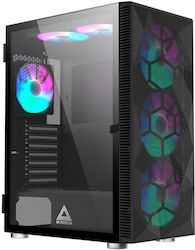Montech X3 Mesh Gaming Midi Tower Κουτί Υπολογιστή με Πλαϊνό Παράθυρο και RGB Φωτισμό Μαύρο