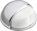 Adhesive Metallic Door Stopper Silver