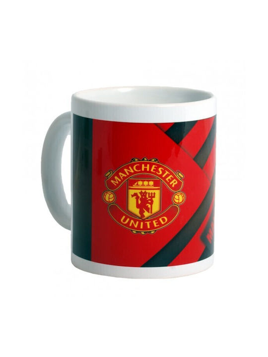 Manchester Ceramic Cup Red 330ml