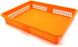Storage Basket Plastic Orange 34x26x6cm 1pcs