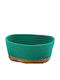 Storage Basket Fabric Green 23x23cm 1pcs