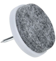 Manart 244-854#26#WHI Round Felt with Nail 26mm
