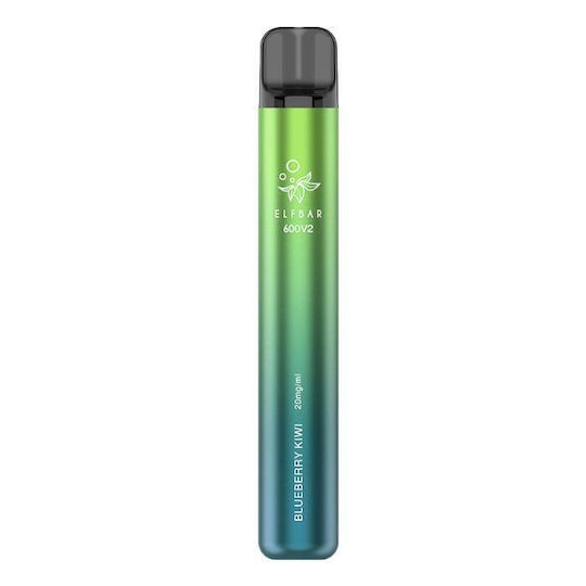 Elf Bar 600 V2 Ηλεκτρονικό Τσιγάρο μιας Χρήσης 600 Εισπνοών Blueberry 2ml 20mg