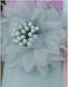 Paperpack Net Fabric for Wedding Favors Made of Organza Ecru 25pcs