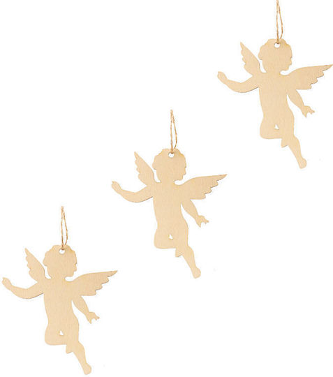 Drew Pearson International Ltd Wooden Christmas Decoration 3pcs