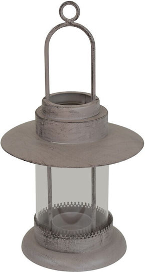 Laterne Metallisch Gray 18x10x10cm 1Stück