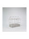Laterne Metallisch Silber 34x21x35cm 1Stück